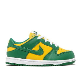 【 NIKE DUNK LOW SP TD 'BRAZIL' / VARSITY MAIZE PINE GREEN WHITE 】 ダンク 緑 グリーン 白色 ホワイト ダンクロー ベビー ナイキ