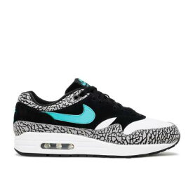 【 NIKE ATMOS X AIR MAX 1 RETRO 'ELEPHANT' 2017 / BLACK CLEAR JADE WHITE 】 マックス 黒色 ブラック 翡翠 ジェード 白色 ホワイト エアマックス スニーカー メンズ ナイキ