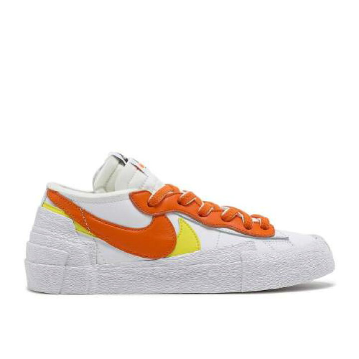 楽天市場 ナイキ Nike ブレイザー 白色 ホワイト 橙 オレンジ Magma Orange スニーカー メンズ Orange Nike Sacai X Blazer Low White Magma スニケス
