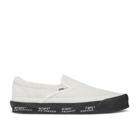 【 VANS WTAPS X CLASSIC SLIP-ON LX 'WHITE BLACK' / WHITE BLACK 】 バンズ ダブルタップス クラシック スリッポン 白色 ホワイト 黒色 ブラック スニーカー メンズ ヴァンズ