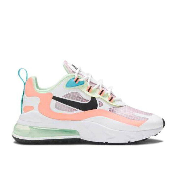 楽天市場 ナイキ Nike マックス リアクト ピンク 橙 オレンジ 白色 ホワイト 黒色 ブラック エアマックス Light Pink スニーカー レディース Pink Orange Nike Wmns 270 React Se Arctic Light Pulse White Black スニケス