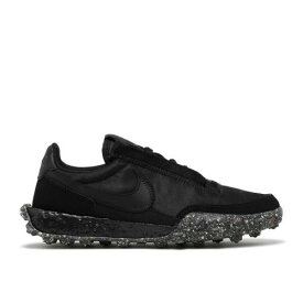 【 NIKE WMNS WAFFLE RACER CRATER 'BLACK' / BLACK BLACK 】 ワッフル 黒色 ブラック スニーカー レディース ナイキ