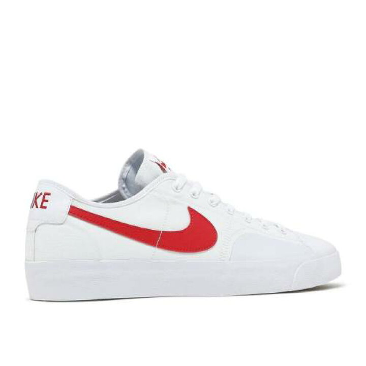 ナイキ NIKE ブレイザー コート エスビー 白色 ホワイト 黒色 ブラック 赤 レッド 'WHITE RED' スニーカー メンズ 【 RED NIKE BLAZER COURT SB UNIVERSITY WHITE BLACK 】 | スニケス