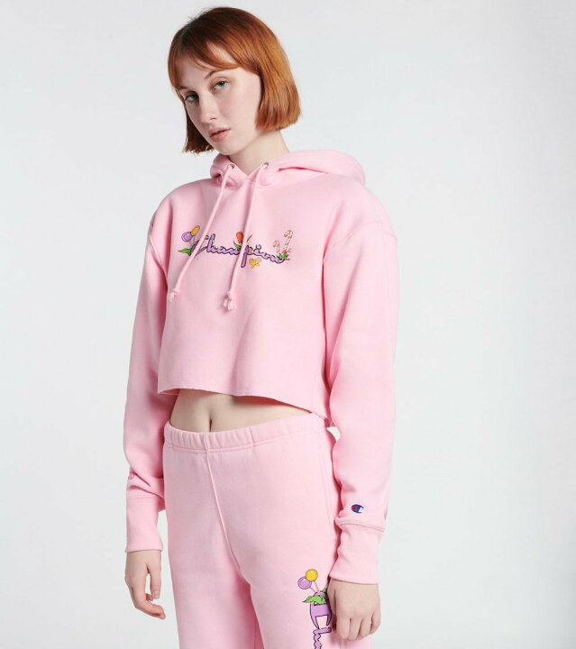 楽天市場 チャンピオン フーディー パーカー ピンク レディース Pink Champion Candy Land Cropped Hoodie スニケス