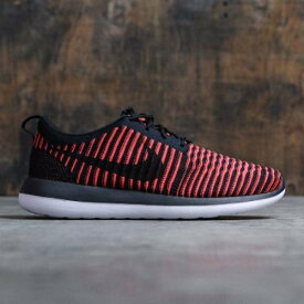 ナイキ フライニット スニーカー メンズ 【 NIKE MEN ROSHE TWO FLYKNIT (BLACK / BLACK-BRIGHT CRIMSON-WHITE) COLOR 】