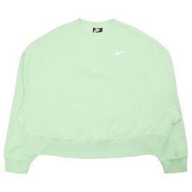 ナイキ レディース 【 NIKE WOMEN SPORTSWEAR ESSENTIAL CREWNECK (CUCUMBER CALM / WHITE) COLOR 】 レディースファッション トップス スウェット トレーナー