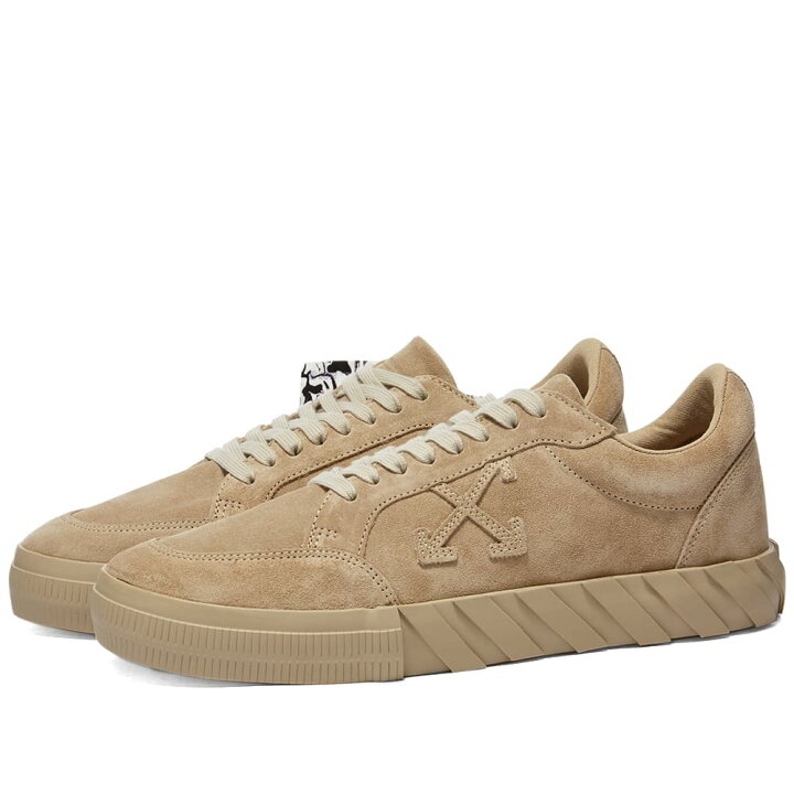楽天市場 Off White オフホワイト スエード スウェード 靴 スニーカー ベージュ メンズ Offwhite Low Vulcanized Cow Suede Sneaker Beige スニケス