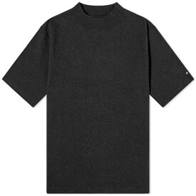 スノーピーク Tシャツ 黒色 ブラック レディース 【 SNOW PEAK SNOW PEAK RECYCLED COTTON HEAVY MOCK NECK T-SHIRT / BLACK 】 レディースファッション トップス カットソー
