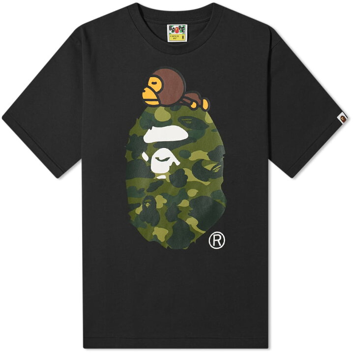 楽天市場】アベイシングエイプ カモ柄 Tシャツ 黒色 ブラック 緑 