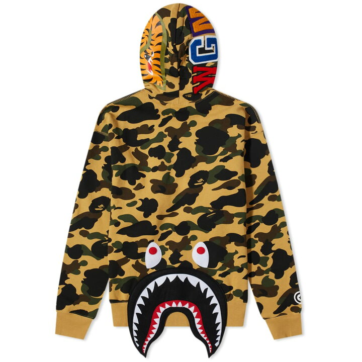 楽天市場】アベイシングエイプ カモ柄 シャーク フーディー パーカー  