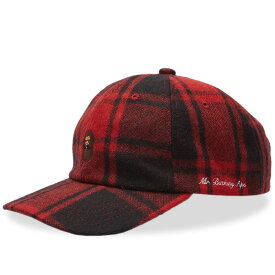 アベイシングエイプ キャップ キャップ 帽子 赤 レッド メンズ 【 A BATHING APE A BATHING APE MR FLANNEL CHECK CAP / RED 】 バッグ メンズキャップ 帽子