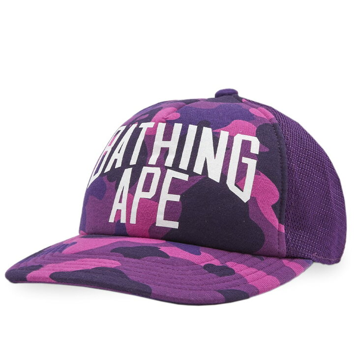 A BATHING APE 紫迷彩 キャップパープルカモ
