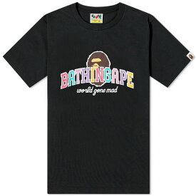 【★スーパーSALE★6/11深夜2時迄】アベイシングエイプ Tシャツ 黒色 ブラック レディース 【 A BATHING APE A BATHING APE WGM T-SHIRT / BLACK 】 レディースファッション トップス カットソー