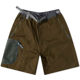 アンドワンダー ショーツ ハーフパンツ カーキ メンズ 【 AND WANDER AND WANDER BREATHABLE RIPSTOP SHORTS / KHAKI 】 メンズファッション ズボン