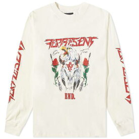 スリーブ Tシャツ 白色 ホワイト 長袖 メンズ 【 REPRESENT MILAN WORLD TOUR LONG SLEEVE T-SHIRT / WORN WHITE 】 メンズファッション トップス カットソー