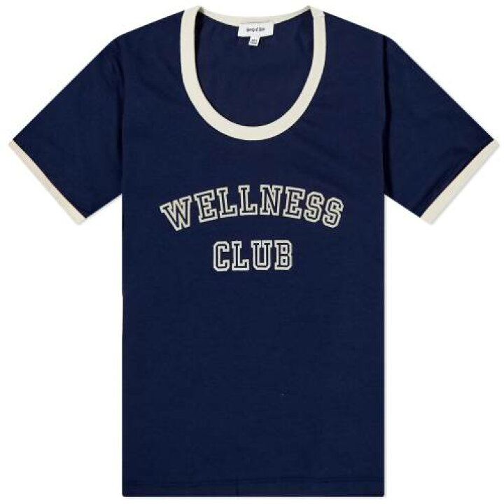 Wellness club sporty and rich t shirt Wellness Club Sports Tee - Verde White
