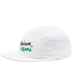 メゾンキツネ キャップ キャップ 帽子 白色 ホワイト メンズ 【 MAISON KITSUNE MAISON KITSUNE MINI HANDWRITING 5P CAP / WHITE 】 バッグ メンズキャップ 帽子