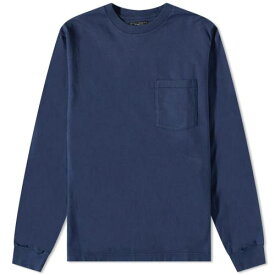 ビームス スリーブ Tシャツ 紺色 ネイビー 長袖 メンズ 【 BEAMS PLUS BEAMS PLUS LONG SLEEVE POCKET T-SHIRT / NAVY 】 メンズファッション トップス カットソー