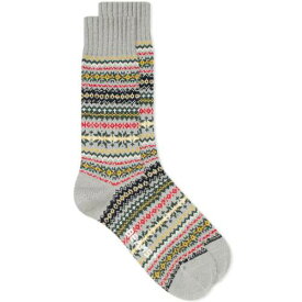 ビームス 灰色 グレー メンズ 【 BEAMS PLUS BEAMS PLUS FAIR ISLE SOCK / GREY BASE 】 インナー 下着 ナイトウエア レッグ