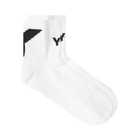 【★スーパーSALE★6/11深夜2時迄】アディダス ワイスリー 白色 ホワイト メンズ 【 Y-3 SOCK LO / WHITE 】 インナー 下着 ナイトウエア レッグ