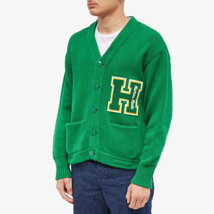 楽天市場】ヒューマンメイド ニット カーディガン 緑 グリーン メンズ 