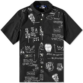 ジュンヤワタナベ スリーブ 黒色 ブラック 半袖 メンズ 【 JUNYA WATANABE MAN JUNYA WATANABE MAN X JEAN-MICHEL BASQUIAT SHORT SLEEVE SHIRT / BLACK 】 メンズファッション トップス