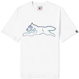 Tシャツ 白色 ホワイト メンズ 【 ICECREAM CRYSTAL RUNNING DOG T-SHIRT / WHITE 】 メンズファッション トップス カットソー