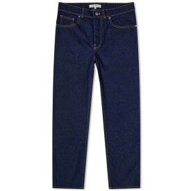 メゾンキツネ デニム ジーンズ 藍色 インディゴ テーパードジーンズ メンズ 【 MAISON KITSUNE MAISON KITSUNE TAPERED DENIM JEANS / WASHED INDIGO 】 メンズファッション ズボン パンツ