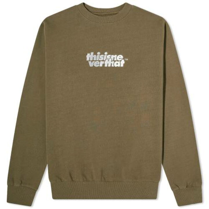 楽天市場】オリーブ メンズ 【 THISISNEVERTHAT OL-LOGO CREWNECK 