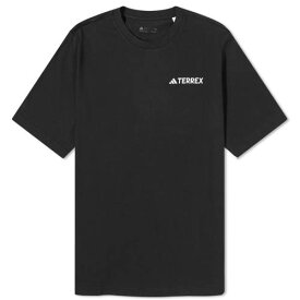 アディダス Tシャツ 黒色 ブラック 2.0 メンズ 【 ADIDAS TERREX ADIDAS TERREX MOUNTAIN T-SHIRT / BLACK 】 メンズファッション トップス カットソー