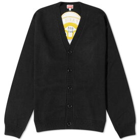 アカデミー カーディガン 黒色 ブラック メンズ 【 KENZO PARIS KENZO TIGER ACADEMY CARDIGAN / BLACK 】 メンズファッション トップス