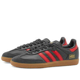 【★スーパーSALE★6/11深夜2時迄】アディダス サンバ カーボン & スニーカー メンズ 【 ADIDAS SAMBA OG / CARBON BETTER SCARLET & GUM 】