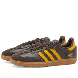 アディダス サンバ 茶色 ブラウン 黄色 イエロー & スニーカー メンズ 【 ADIDAS SAMBA OG / DARK BROWN PRELOVED YELLOW & 】