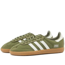 【★スーパーSALE★6/11深夜2時迄】アディダス サンバ オリーブ 白色 ホワイト & スニーカー メンズ 【 ADIDAS SAMBA OG / FOCUS OLIVE WONDER WHITE & GUM 】