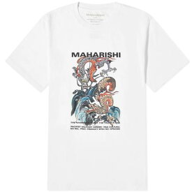 マハリシ ドラゴン Tシャツ 白色 ホワイト メンズ 【 MAHARISHI DOUBLE DRAGON T-SHIRT / WHITE 】 メンズファッション トップス カットソー