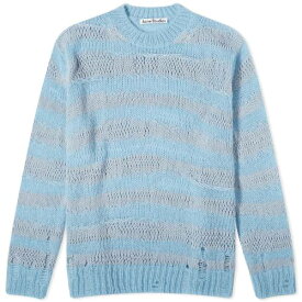 アクネストゥディオズ トレーナー スカイ 青色 ブルー & レディース 【 ACNE STUDIOS ACNE STUDIOS KOSIMO MOHAIR RWS SWEATER / SKY BLUE & POWDER BLUE 】 レディースファッション トップス ニット セーター