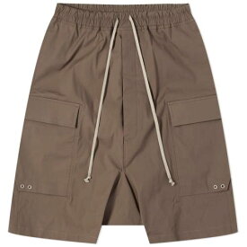 リックオウエンス カーゴ ショーツ ハーフパンツ メンズ 【 RICK OWENS RICK OWENS CARGO POD TECHNICAL SHORTS / DUST 】 メンズファッション ズボン