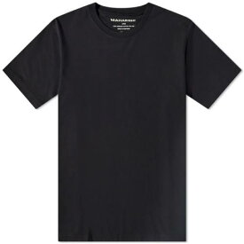マハリシ Tシャツ 黒色 ブラック メンズ 【 MAHARISHI STRIKING POINT BACK PRINT T-SHIRT / BLACK 】 メンズファッション トップス カットソー