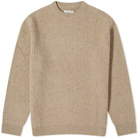 ヌーディージーンズ ジーンズ ヌーディージンーンズ メンズ 【 NUDIE JEANS CO NUDIE JEANS AUGUST RIB WOOL JUMPER / OAT 】 メンズファッション トップス ニット セーター