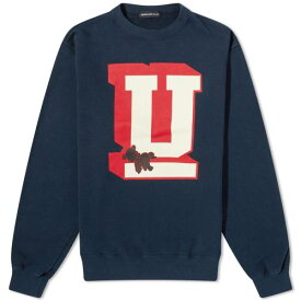 アンダーカバー クルー スウェット 紺色 ネイビー スウェットトレーナー メンズ 【 UNDERCOVER U BEAR CREW SWEAT / NAVY 】 メンズファッション トップス Tシャツ カットソー