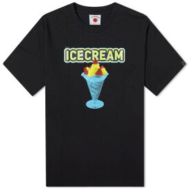 Tシャツ 黒色 ブラック メンズ 【 ICECREAM SUNDAE T-SHIRT / BLACK 】 メンズファッション トップス カットソー