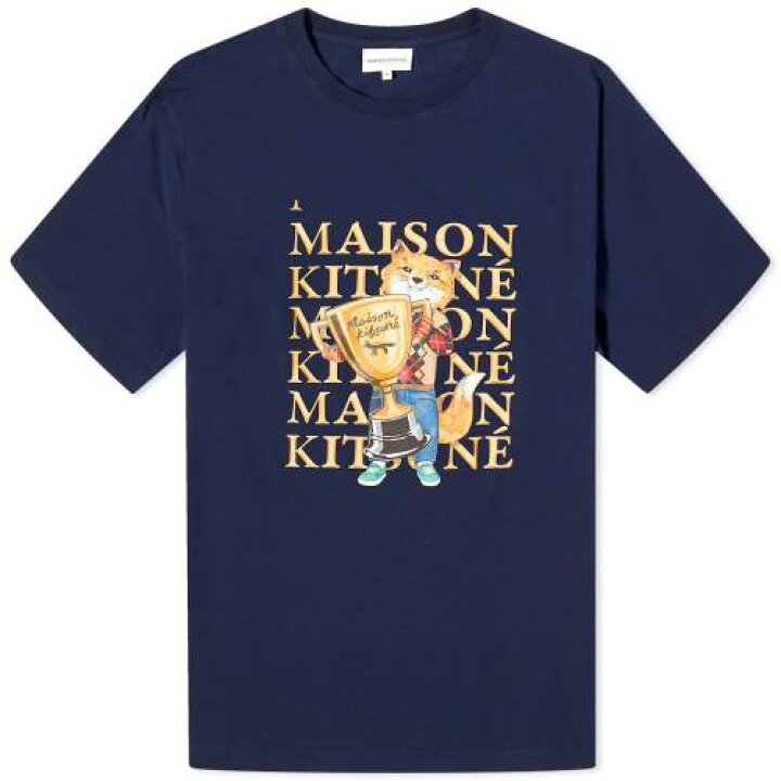 楽天市場】メゾンキツネ フォックス チャンピオン Tシャツ 紺色 