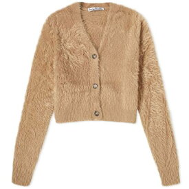 アクネストゥディオズ カーディガン キャメル 茶色 ブラウン レディース 【 ACNE STUDIOS ACNE STUDIOS KAZIMIRA FLUFFY CARDIGAN / CAMEL BROWN 】 レディースファッション トップス ボレロ