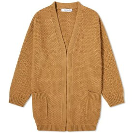 【★スーパーSALE★6/11深夜2時迄】マックス カーディガン 茶色 ブラウン レディース 【 MAX MARA MAX MARA ABISSI CARDIGAN / BROWN 】 レディースファッション トップス ボレロ