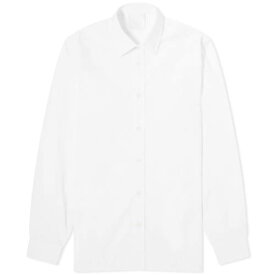 【★スーパーSALE★6/11深夜2時迄】ジバンシィ 白色 ホワイト メンズ 【 GIVENCHY 4G EMBROIDERED POPLIN SHIRT / WHITE 】 メンズファッション トップス ニット セーター