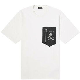 Tシャツ 白色 ホワイト メンズ 【 MASTERMIND JAPAN MASTERMIND JAPAN ZIP POCKET T-SHIRT / WHITE 】 メンズファッション トップス カットソー