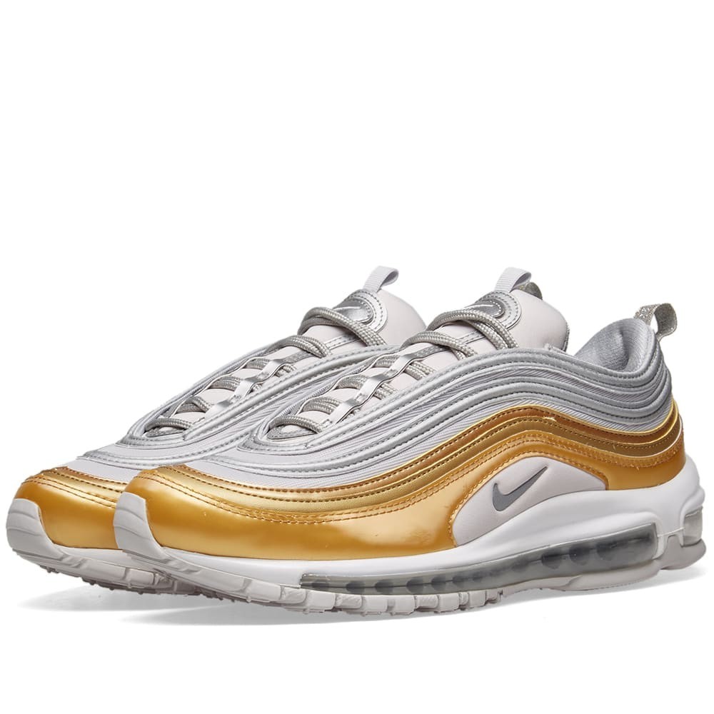 gold and silver nike air max