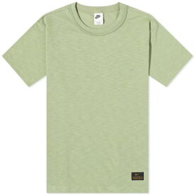 ナイキ スリーブ ニット 緑 グリーン オリーブ 半袖 & メンズ 【 NIKE LIFE SHORT SLEEVE KNIT TOP / OIL GREEN & NEUTRAL OLIVE 】 メンズファッション トップス Tシャツ カットソー