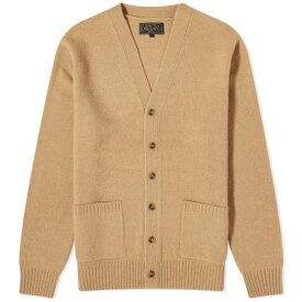 ビームス カーディガン ベージュ メンズ 【 BEAMS PLUS BEAMS PLUS 7G ELBOW PATCH CARDIGAN / BEIGE 】 メンズファッション トップス