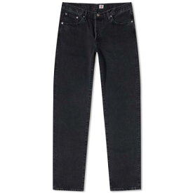 エドウイン 黒色 ブラック メンズ 【 EDWIN REGULAR TAPERED JEAN / BLACK DARK USED 】 メンズファッション ズボン パンツ